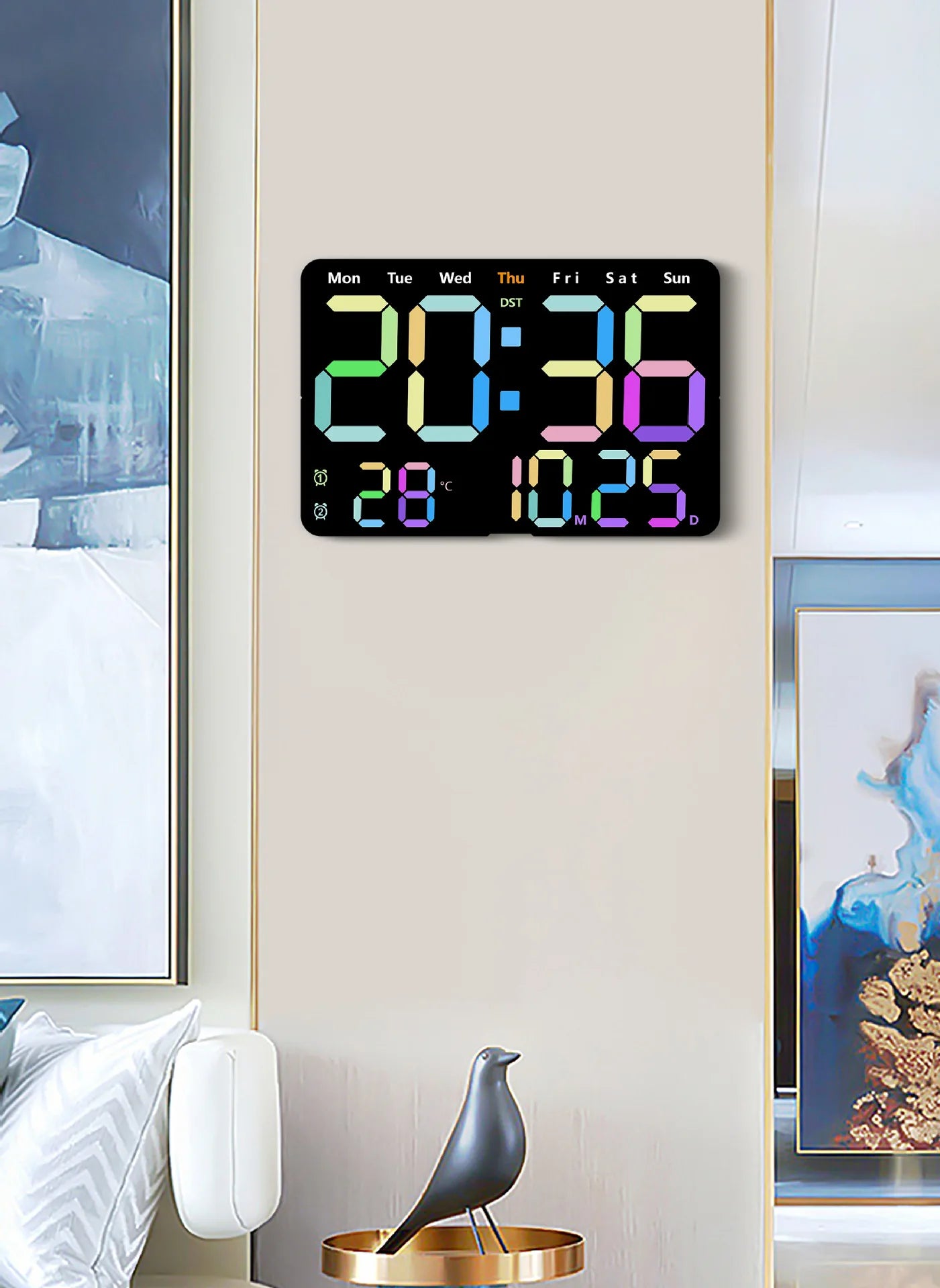 Horloge Murale numérique Led