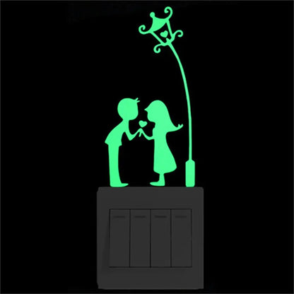 Autocollant Mural Interrupteur Phosphorescent