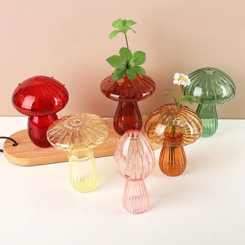 Vase en Verre en forme de Champignon