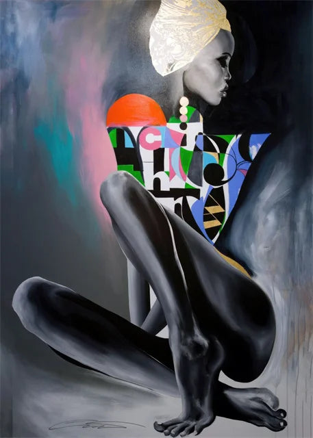 Tableau Moderne Art Africain