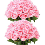 Fleur Artificielle Rose en Velours
