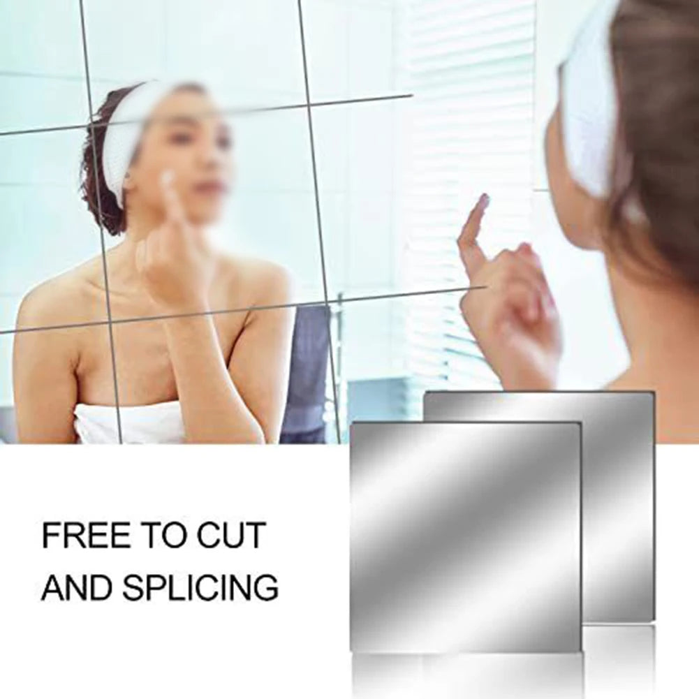 Miroir Décoratif Autocollant Carré