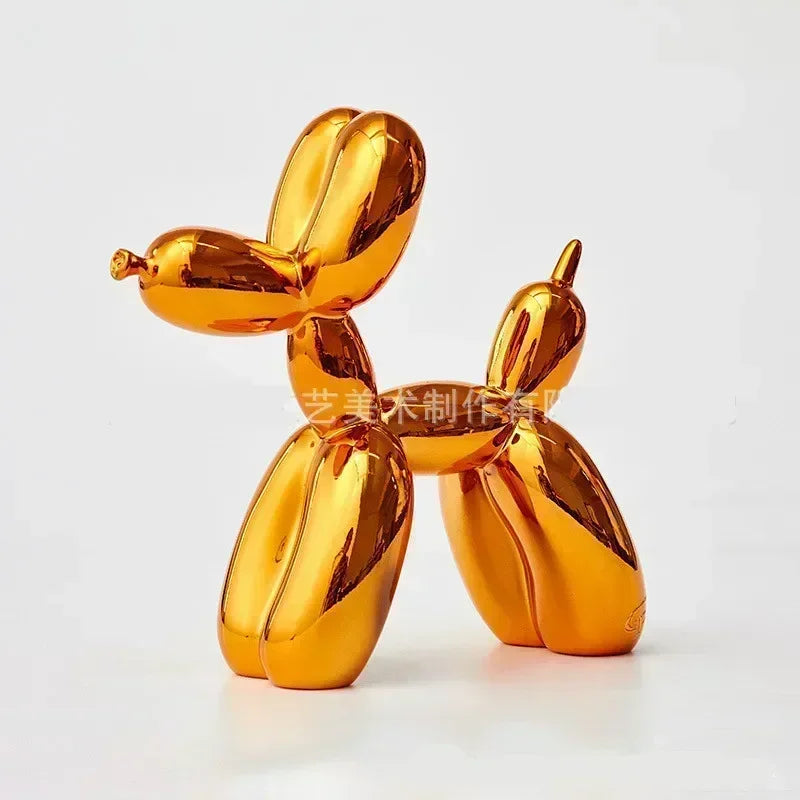 Sculpture de Chien Ballon en Résine
