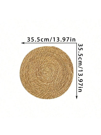 Panier Mural Rond en Jonc de Mer