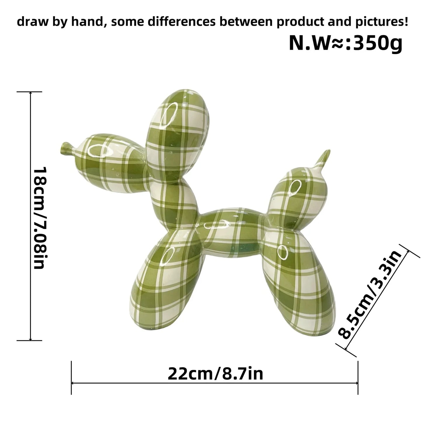 Figurine Chien Ballon Colorée