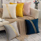Housse de Coussin en Velours Doux