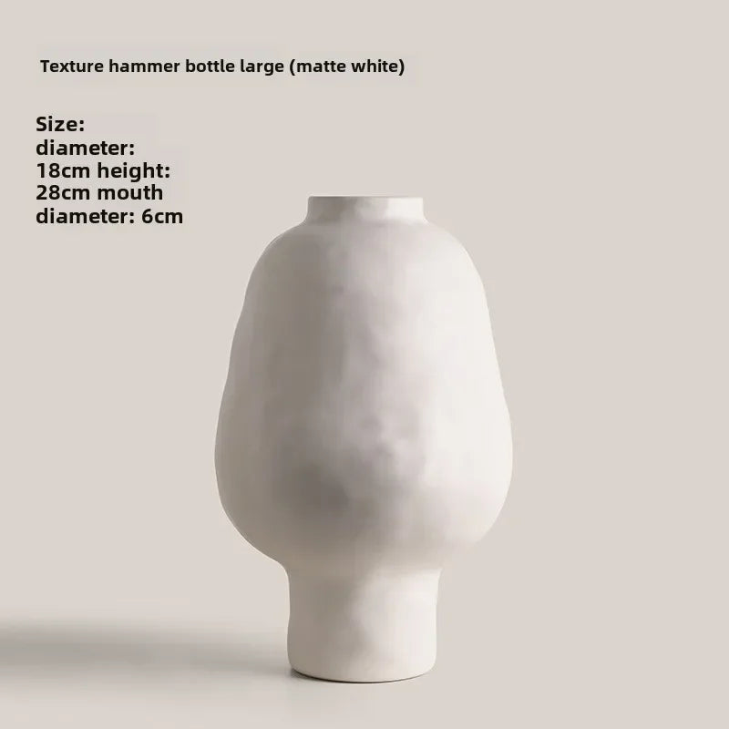 Vase en Céramique motif Martelé