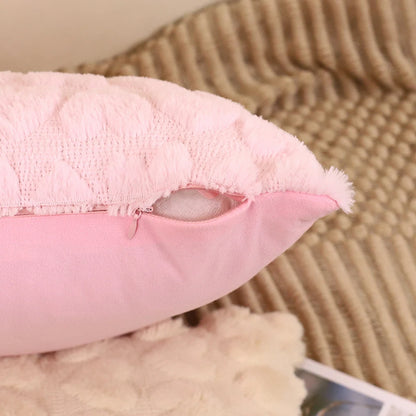 Housse de Coussin à Motif Coeur