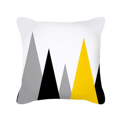 Housse de Coussin à Motif Jaune