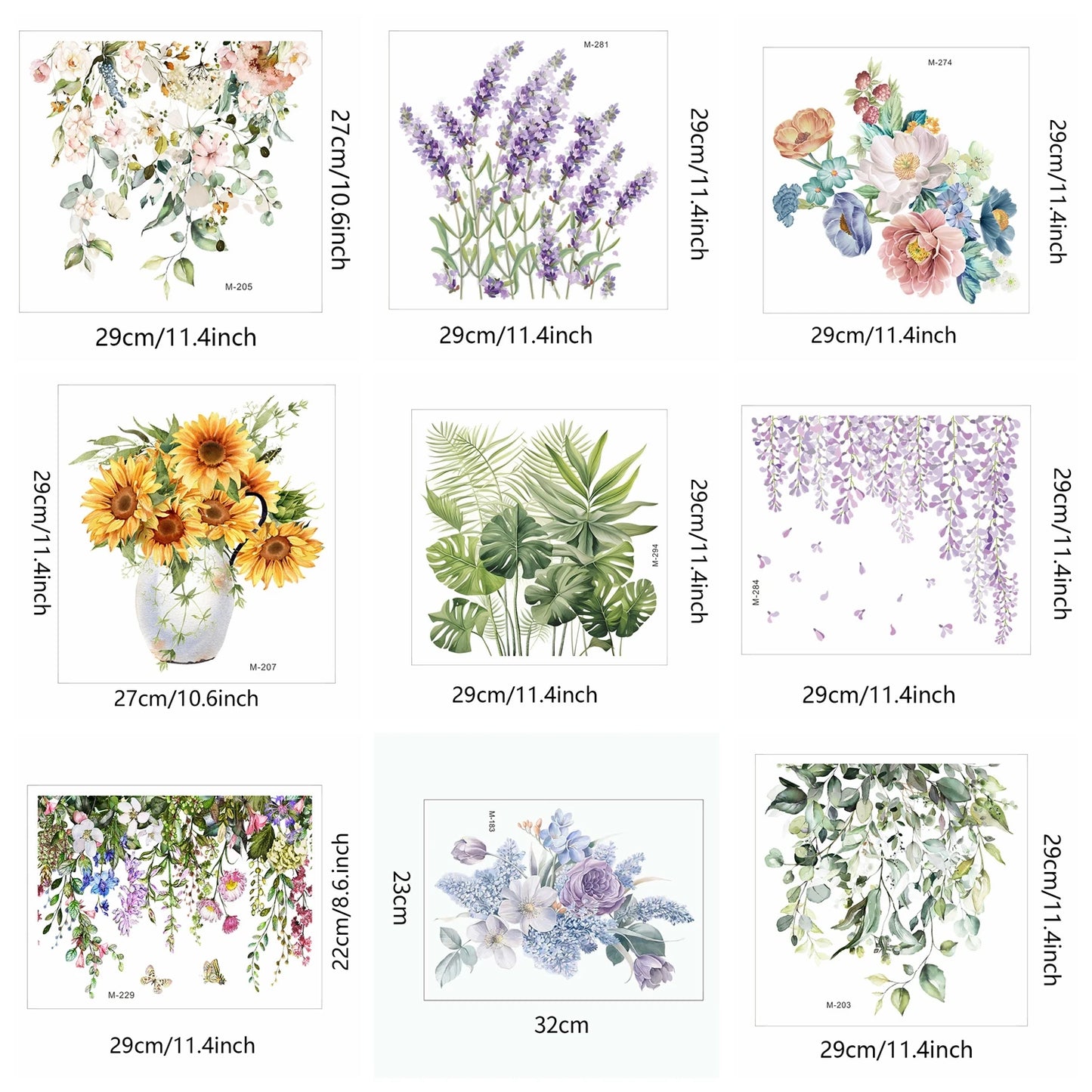 Autocollant Mural Plante WC