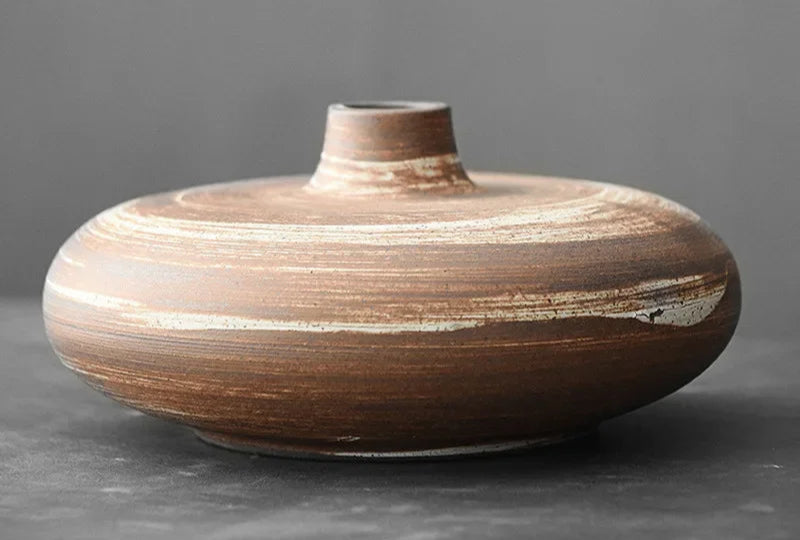 Vase en Terre Cuite Style Japonais