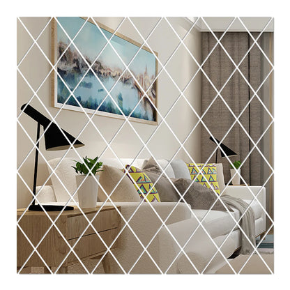 Miroir Décoratif Autocollant Triangulaire