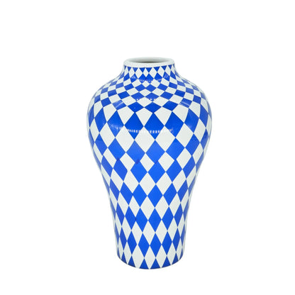 Vase en Céramique Bleu à motifs