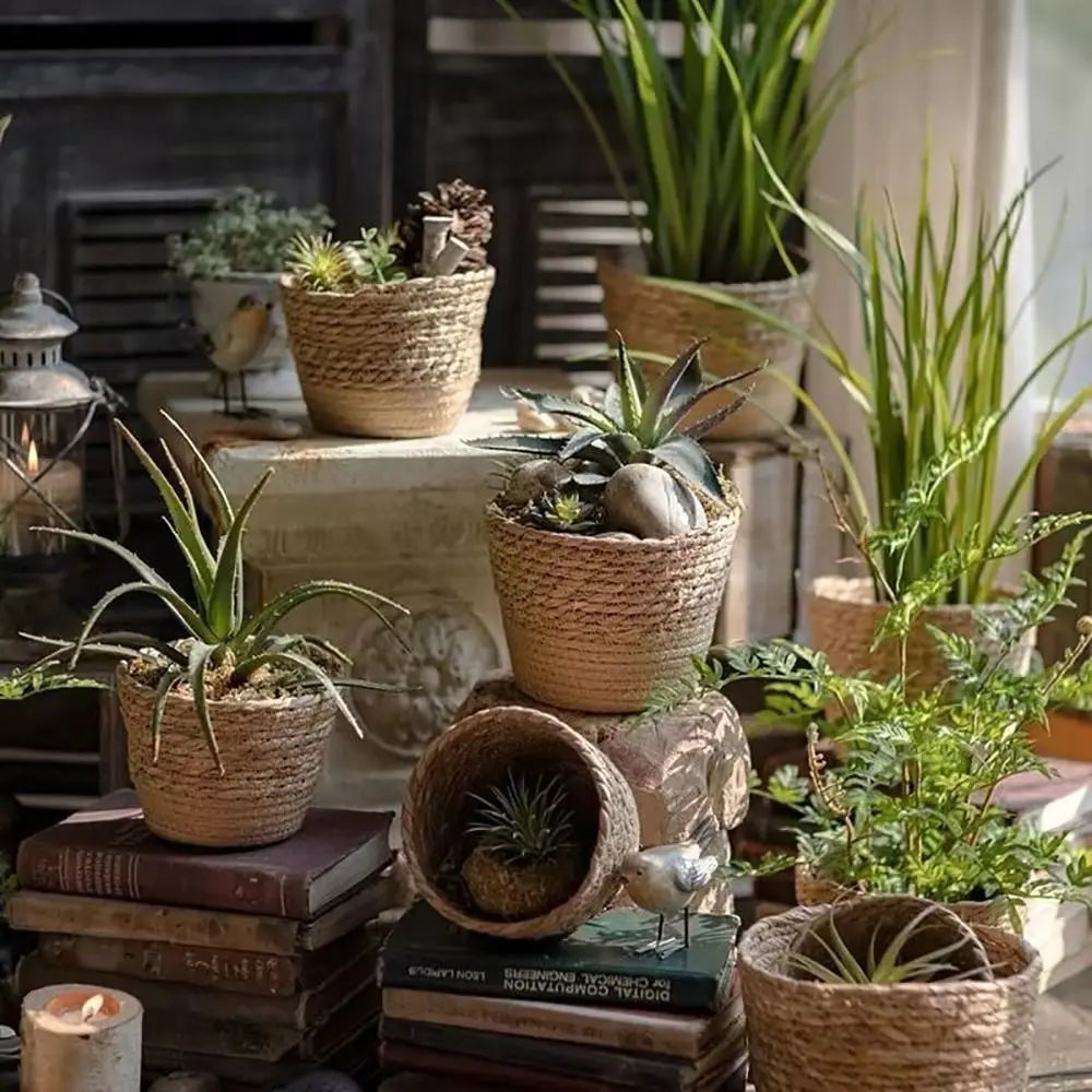 Pot Panier en Paille