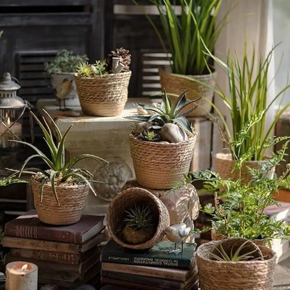 Pot Panier en Paille