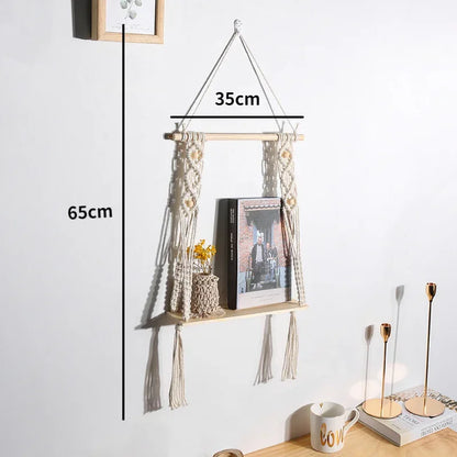 Étagères Murales en Macramé