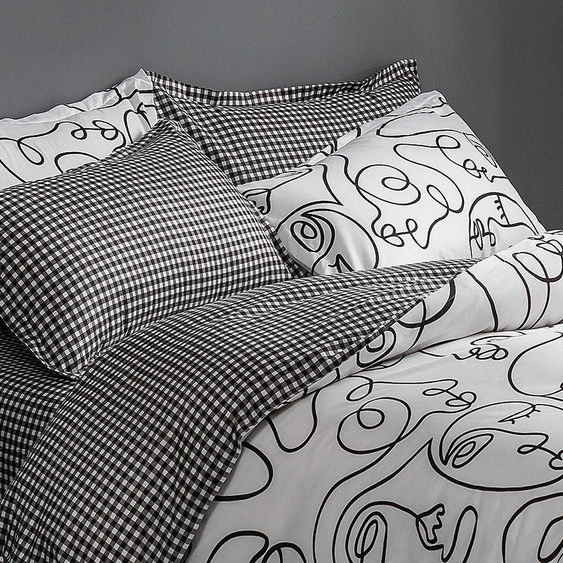 Parure Housse de Couette à Motif