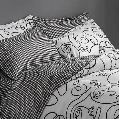 Parure Housse de Couette à Motif