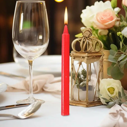 Bougie Rouge Conique Chandelier