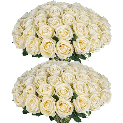 Fleur Artificielle Rose en Velours