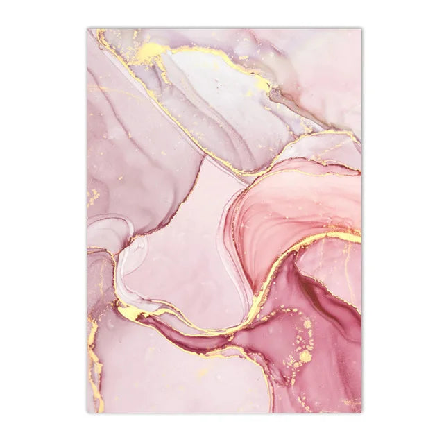 Tableau Moderne Abstraite Rose