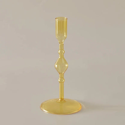 Bougeoir Coloré mince en Verre