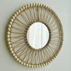 Miroir Décoratif Nordique Tissé à la Main