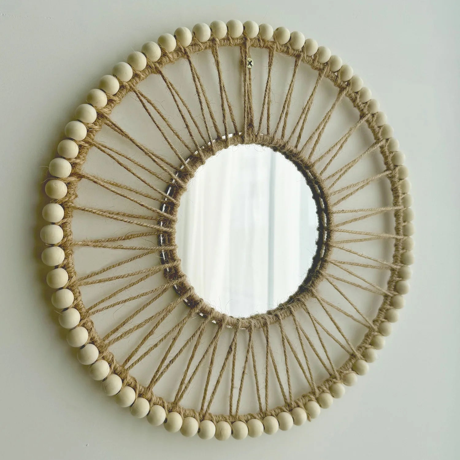 Miroir Décoratif Nordique Tissé à la Main