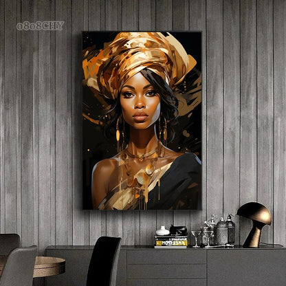Tableau Moderne Femme Africaine