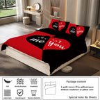 Parure Housse de Couette Imprimé Me and You