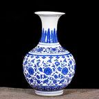 Vase en Porcelaine Bleu et Blanc de Jingdezhen