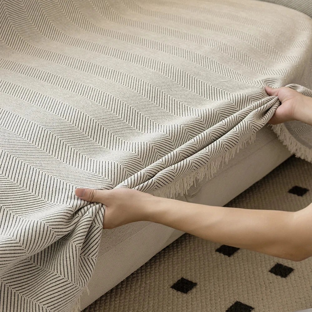 Housse de Canapé en Chenille Simple