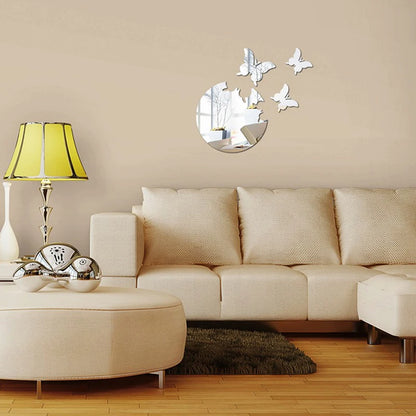 Miroir Décoratif Autocollant Papillon