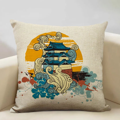 Housse de Coussin Japon