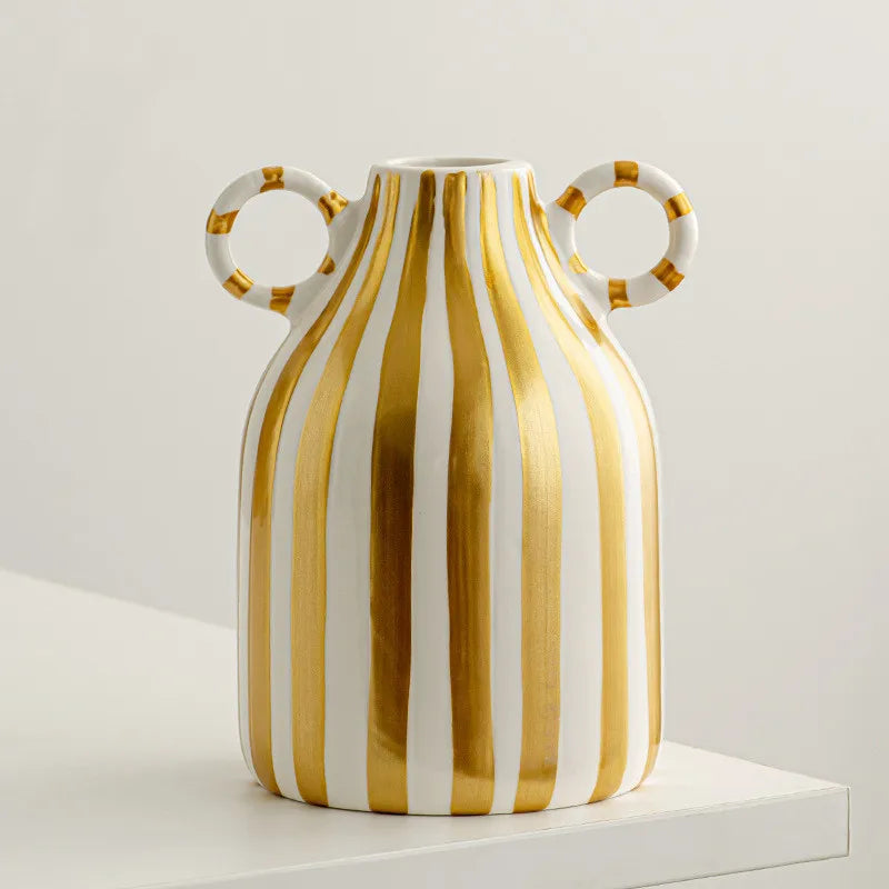 Vase en Céramique à Double Anse