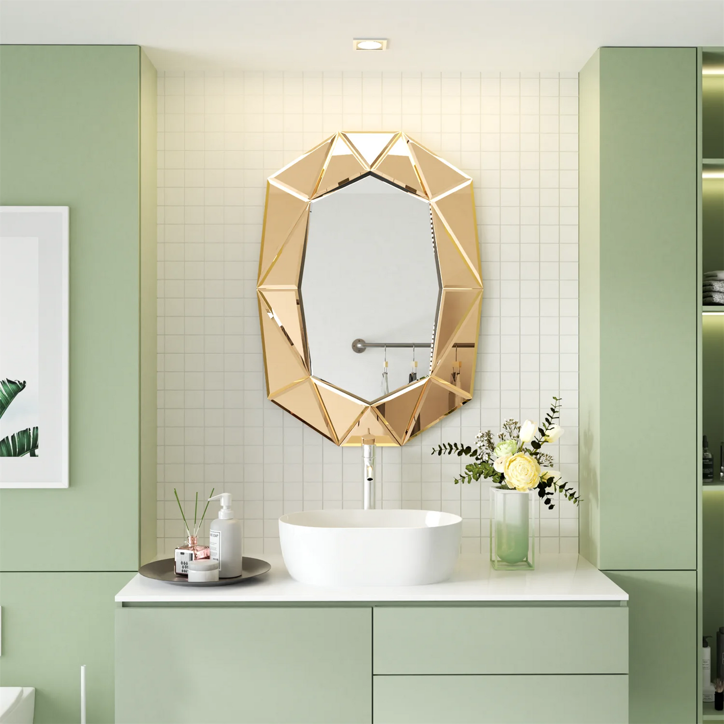 Miroir Décoration Asymétrique