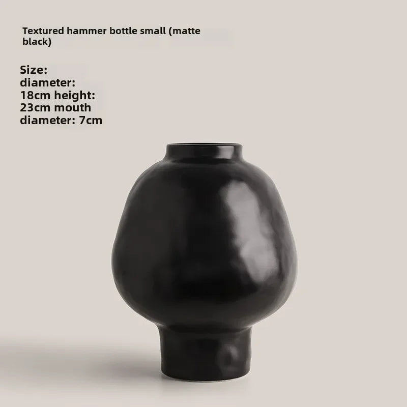 Vase en Céramique motif Martelé