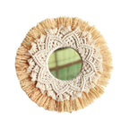 Miroir Décoratif en Macramé