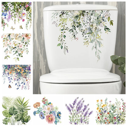 Autocollant Mural Plante WC