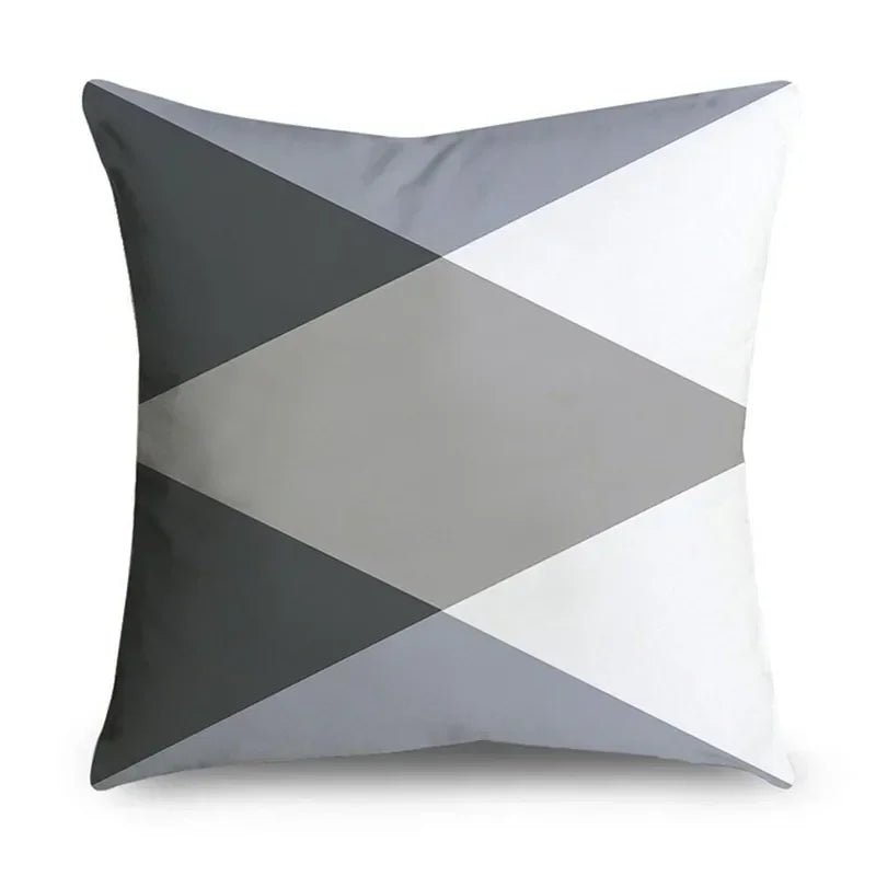 Housse de Coussin Décorative Gris