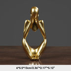 Statue abstraite du Penseur