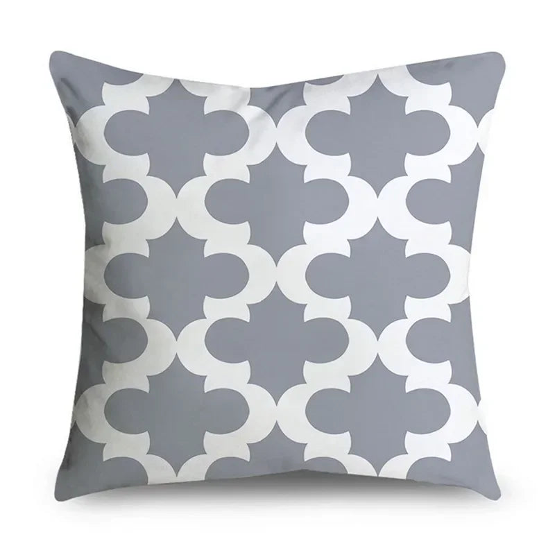 Housse de Coussin Décorative Gris