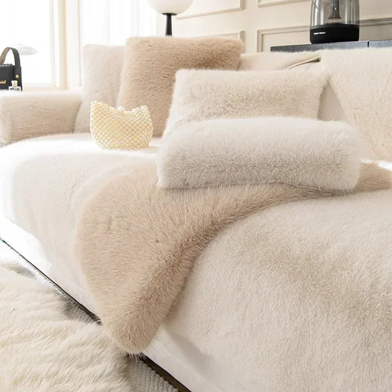Housse  de Canapé en Peluche Lapin