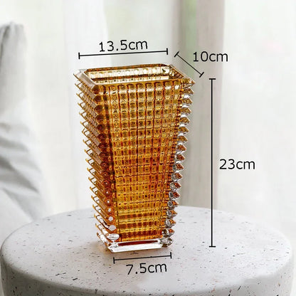 Vase en Cristal Transparent