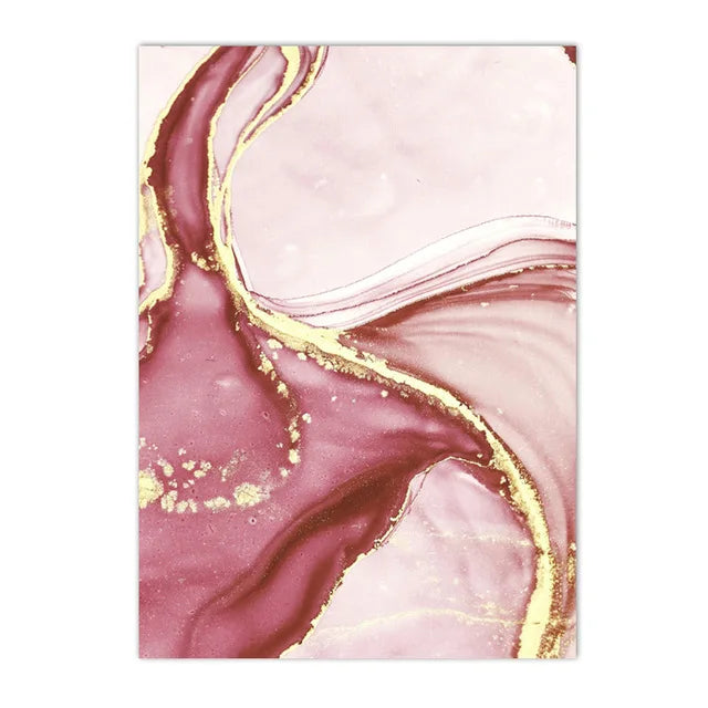 Tableau Moderne Abstraite Rose
