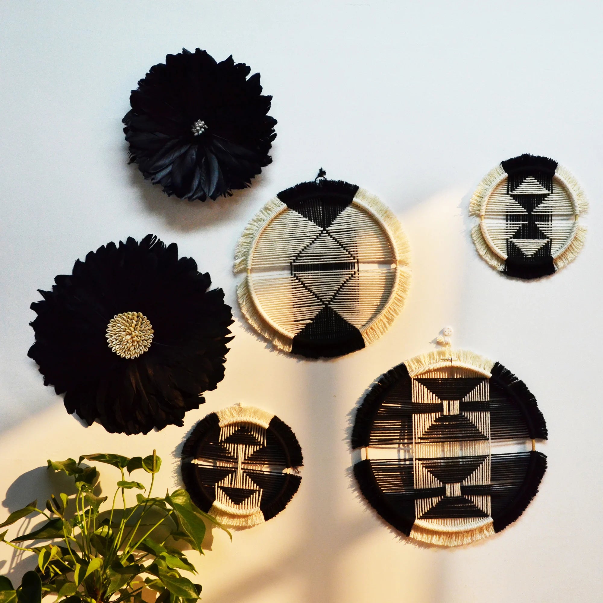 Panier Mural Rond Mandala