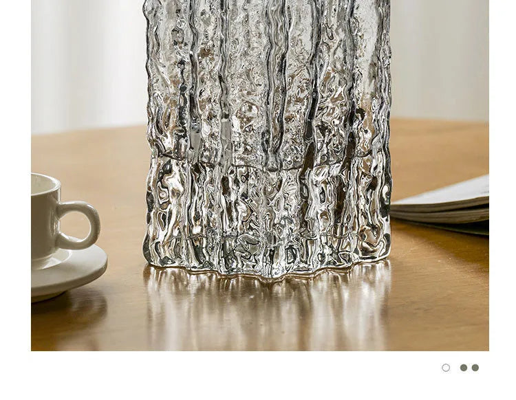 Vase en Verre Glacier Transparent