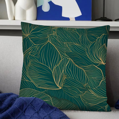 Housse de Coussin Carrée  Vert