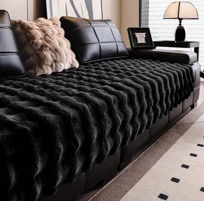 Housse de Canapé en Peluche de Fourrure