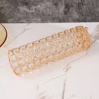 Vase en Cristal Doré